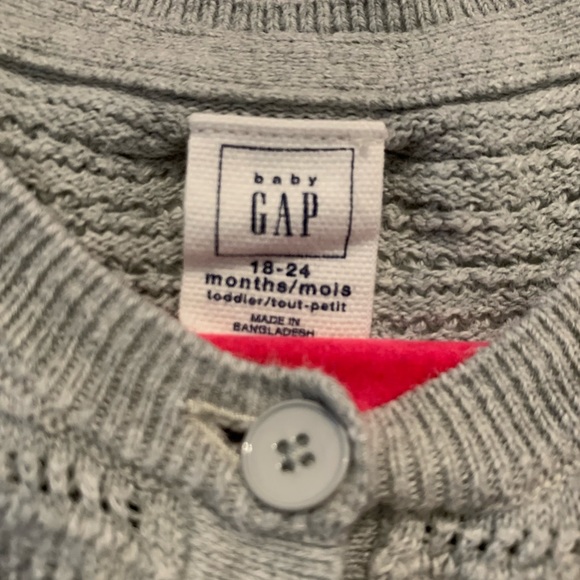Gap grey cardigan. Size 18-24 months. - Picture 3 of 4